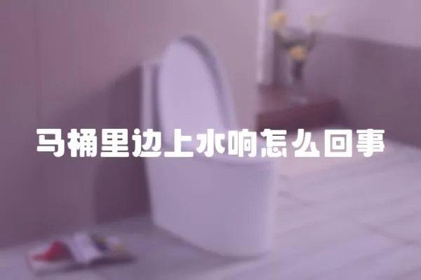 馬桶里邊上水響怎么回事