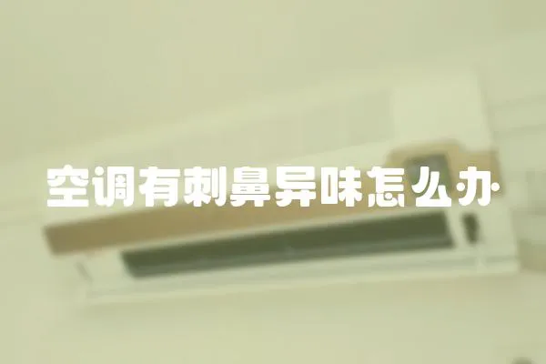 空調有刺鼻異味怎么辦
