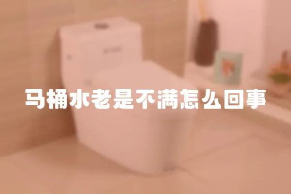 馬桶水老是不滿怎么回事