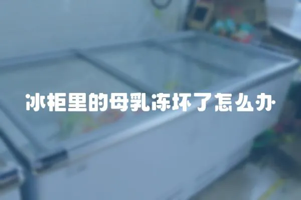 冰柜里的母乳凍壞了怎么辦