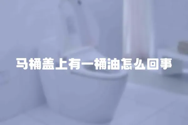 馬桶蓋上有一桶油怎么回事