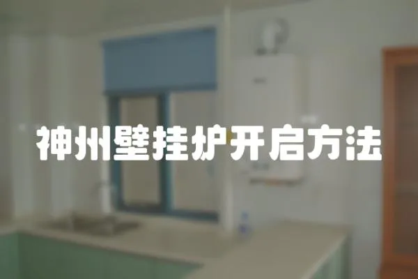 神州壁掛爐開啟方法