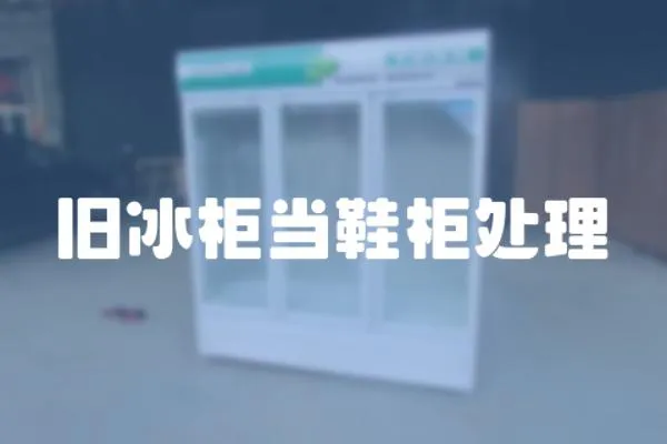 舊冰柜當鞋柜處理