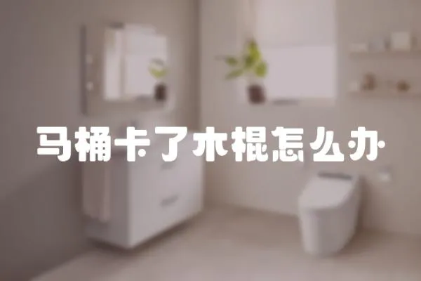 馬桶卡了木棍怎么辦
