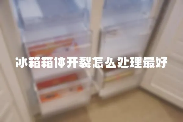 冰箱箱体开裂怎么处理最好