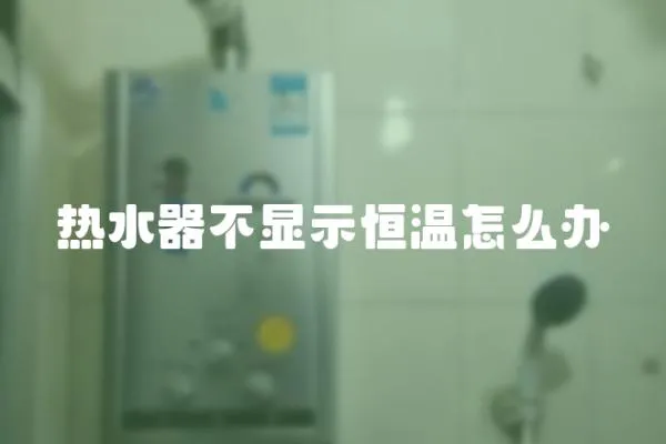 熱水器不顯示恒溫怎么辦