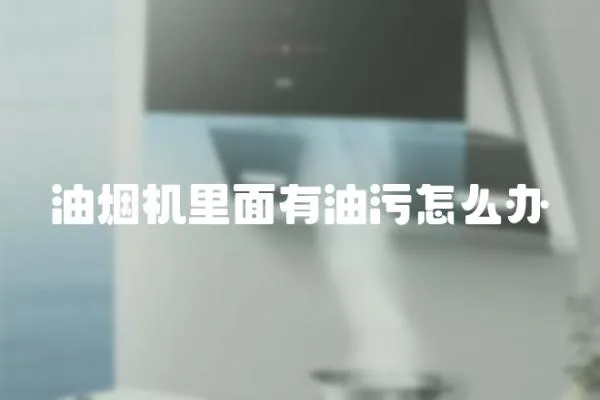 油煙機里面有油污怎么辦