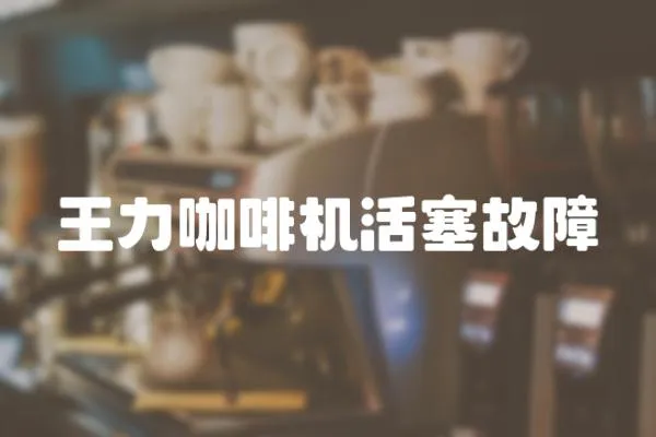 王力咖啡機(jī)活塞故障