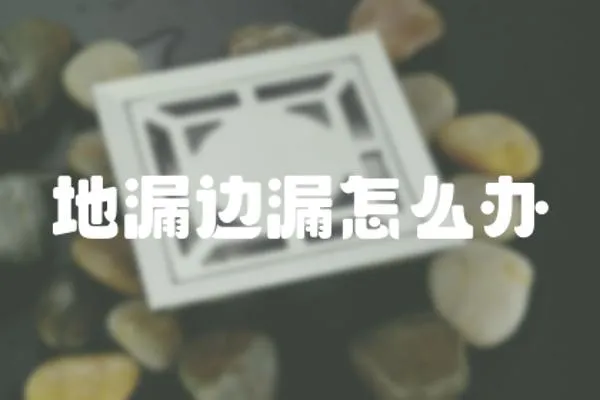 地漏邊漏怎么辦