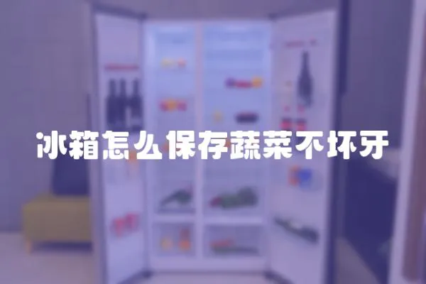 冰箱怎么保存蔬菜不壞牙