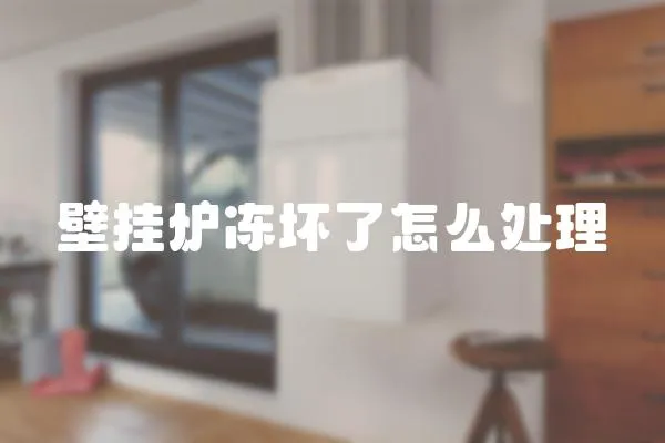 壁掛爐凍壞了怎么處理