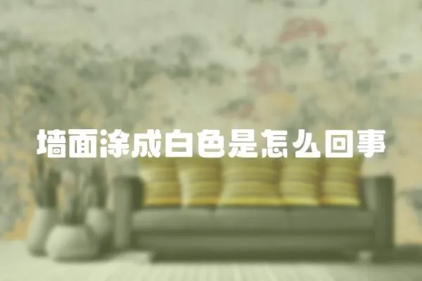 墻面涂成白色是怎么回事