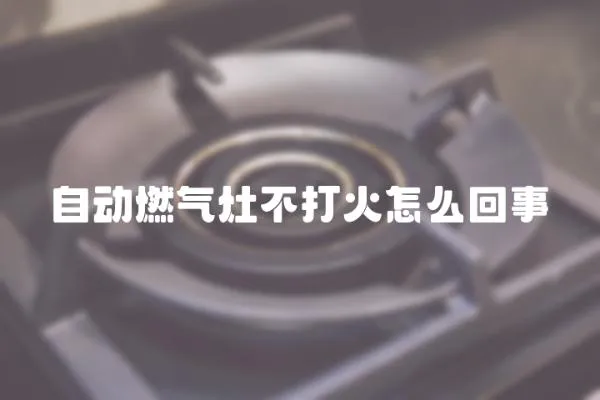自動燃氣灶不打火怎么回事