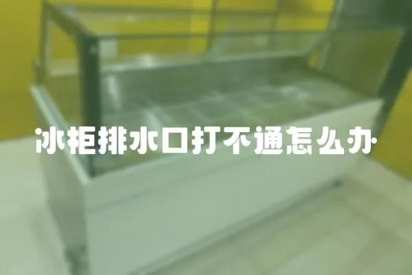 冰柜排水口打不通怎么辦
