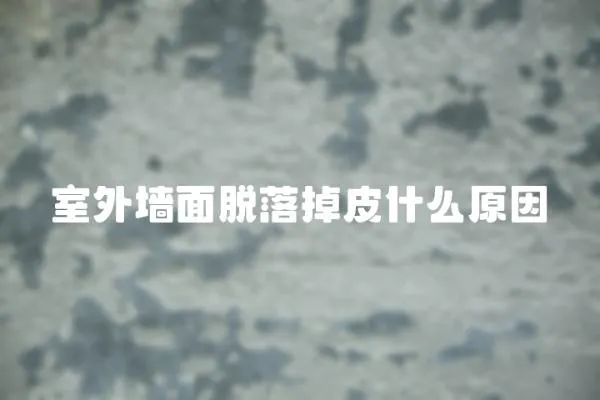 室外墻面脫落掉皮什么原因