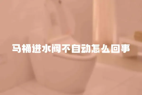 馬桶進(jìn)水閥不自動(dòng)怎么回事
