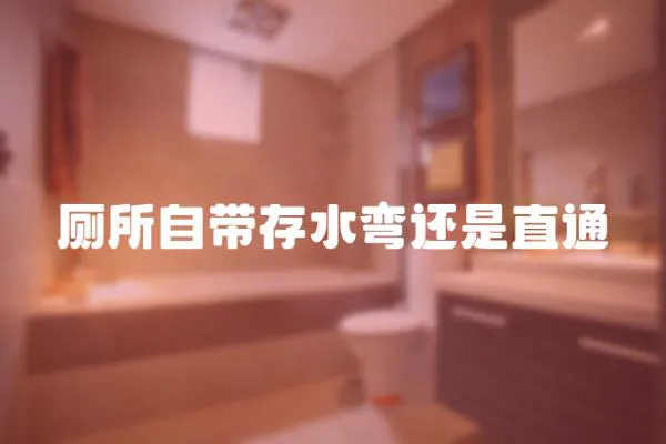 廁所自帶存水彎還是直通