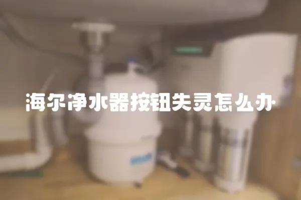 海爾凈水器按鈕失靈怎么辦