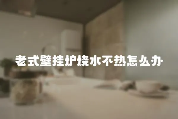 老式壁掛爐燒水不熱怎么辦