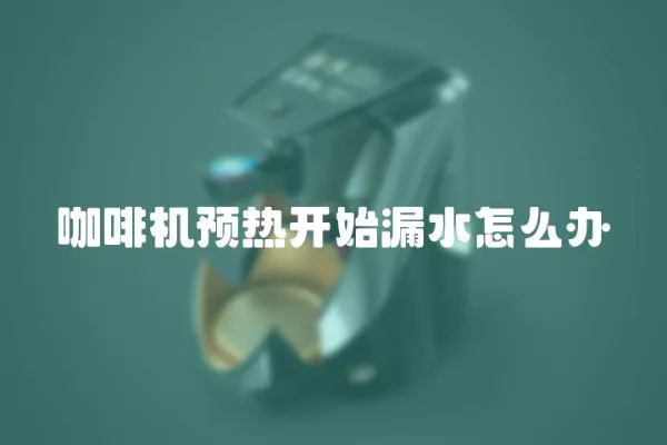 咖啡機預熱開始漏水怎么辦
