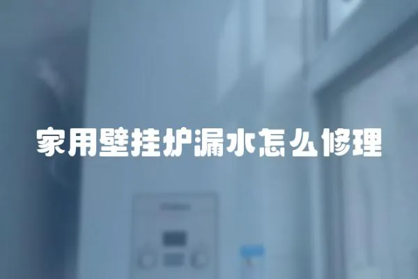 家用壁掛爐漏水怎么修理