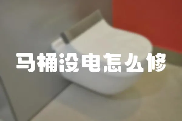 馬桶沒電怎么修