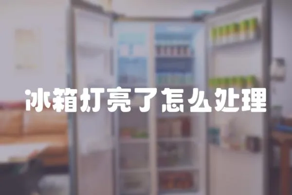 冰箱燈亮了怎么處理