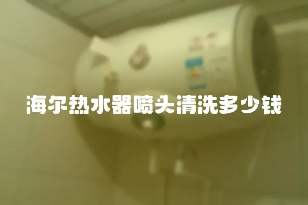 海爾熱水器噴頭清洗多少錢