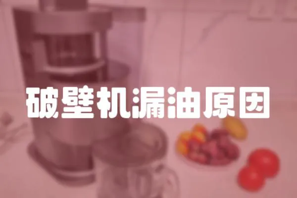 破壁機漏油原因