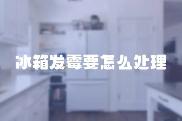冰箱發霉要怎么處理