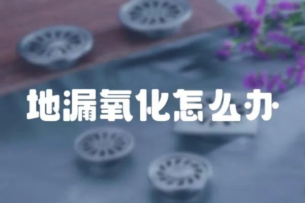地漏氧化怎么辦