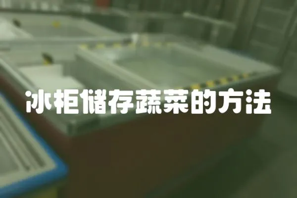 冰柜儲存蔬菜的方法