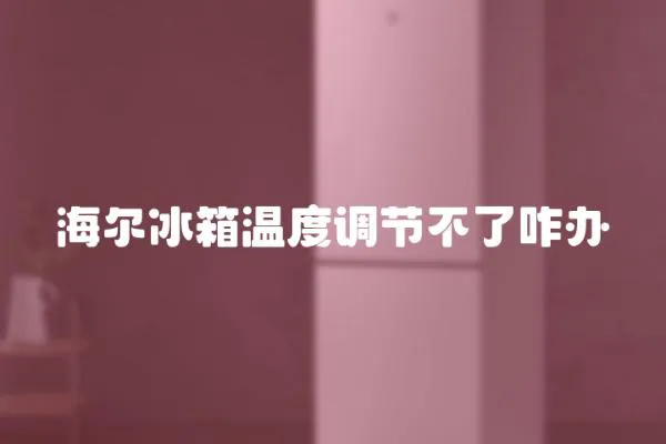 海爾冰箱溫度調(diào)節(jié)不了咋辦