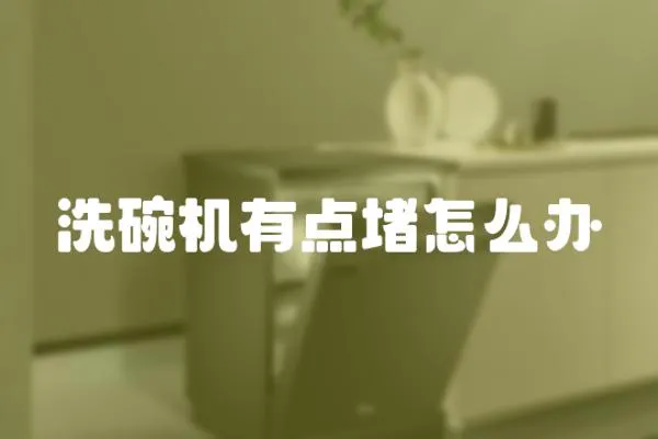 洗碗機有點堵怎么辦
