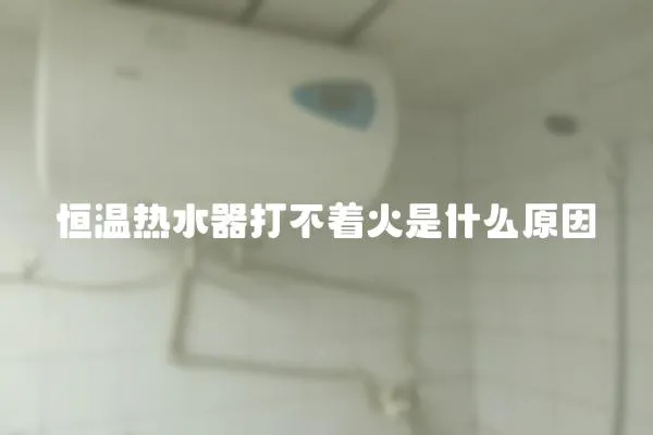 恒溫熱水器打不著火是什么原因