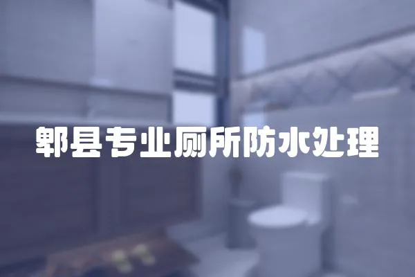 郫縣專業廁所防水處理