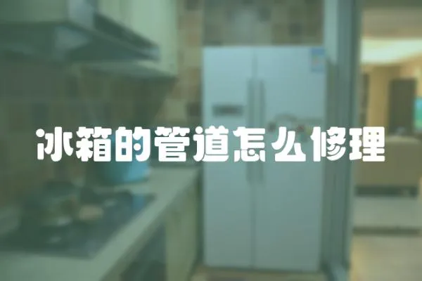 冰箱的管道怎么修理
