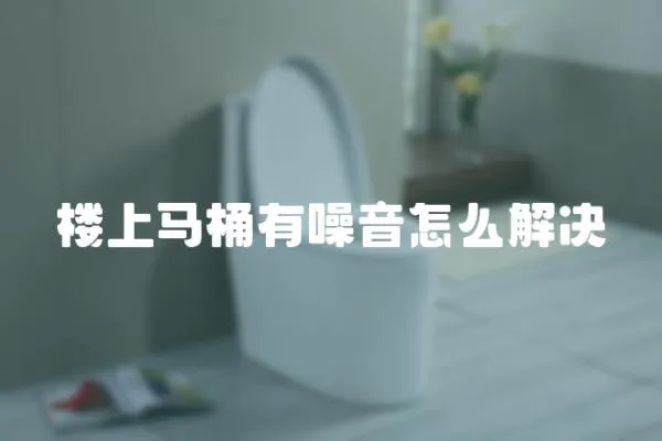 樓上馬桶有噪音怎么解決