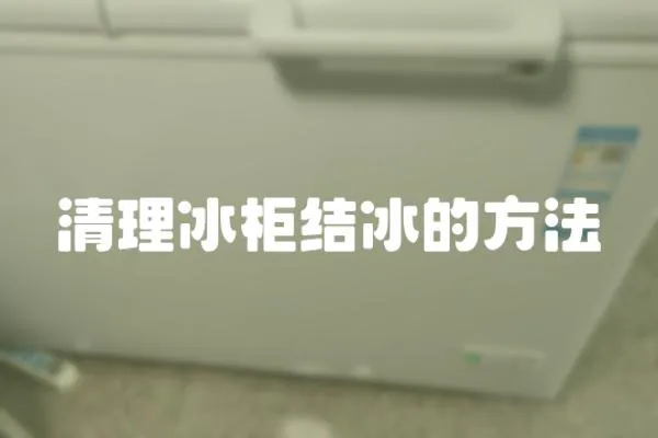 清理冰柜結(jié)冰的方法