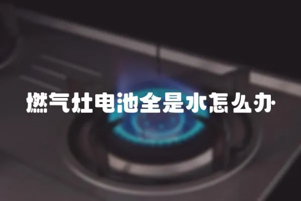 燃氣灶電池全是水怎么辦