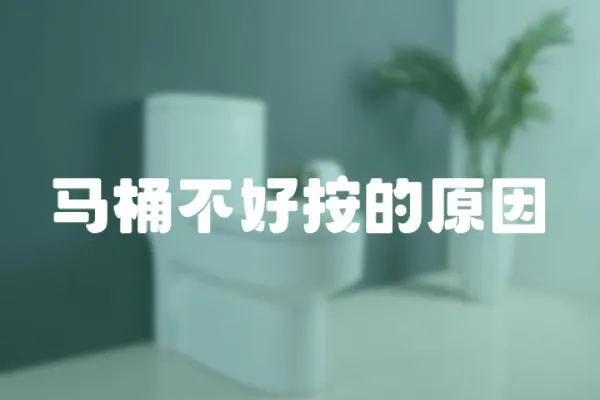馬桶不好按的原因