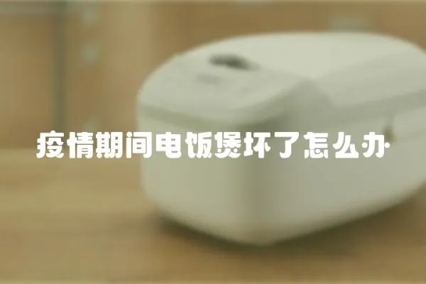 疫情期間電飯煲壞了怎么辦
