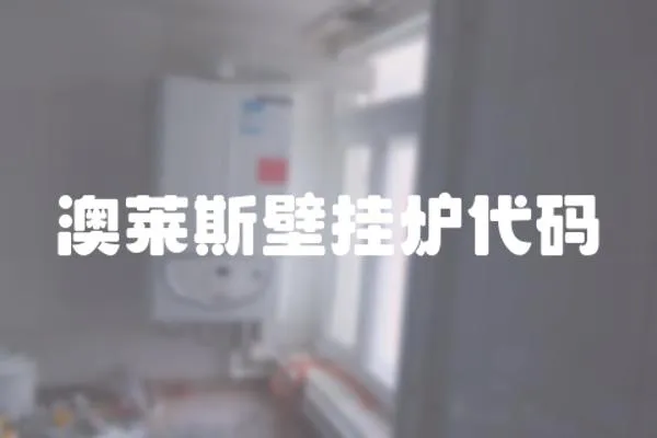 澳萊斯壁掛爐代碼