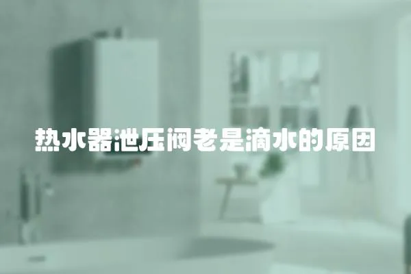 熱水器泄壓閥老是滴水的原因