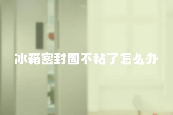 冰箱密封圈不粘了怎么辦
