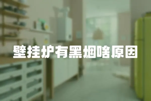 壁掛爐有黑煙啥原因