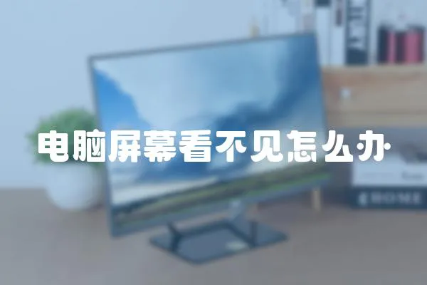 電腦屏幕看不見(jiàn)怎么辦