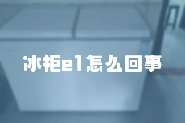 冰柜e1怎么回事