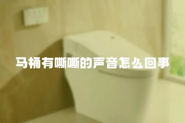 馬桶有嘶嘶的聲音怎么回事