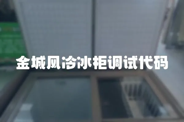 金城風冷冰柜調試代碼
